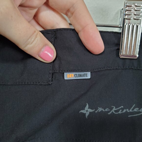 MCKINLEY Grindavik Nylon Stretch 32.5" Hiking Pants Straight Black Women Large - Picture 9 of 16